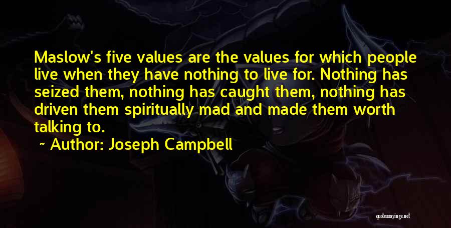 Can't Live Without Talking To You Quotes By Joseph Campbell