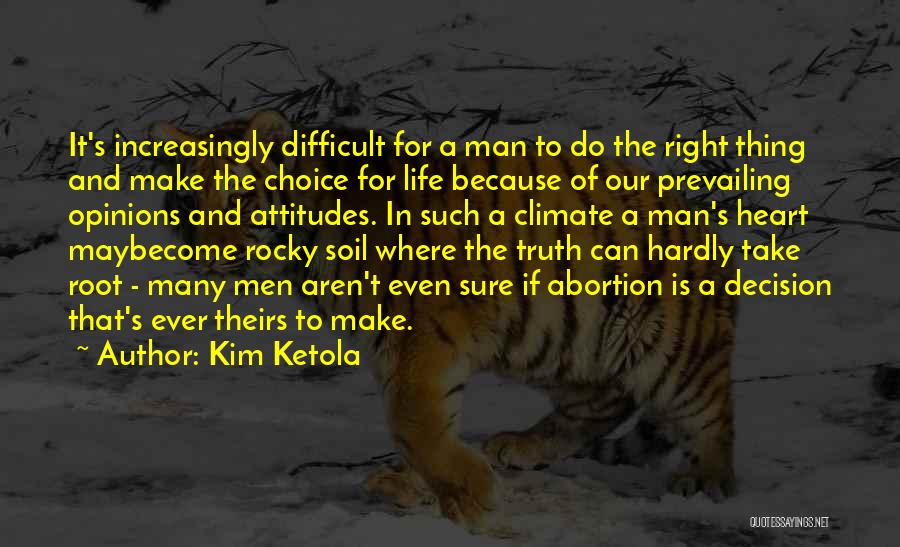 Can't Make A Decision Quotes By Kim Ketola