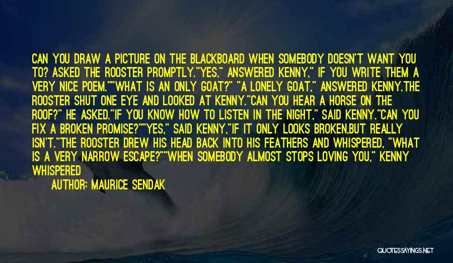 Can't Promise You Quotes By Maurice Sendak