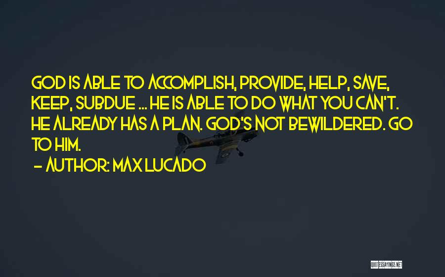 Can't Provide Quotes By Max Lucado