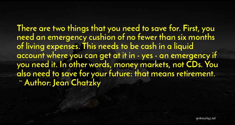 Can't Save Money Quotes By Jean Chatzky