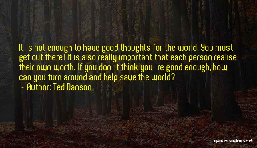 Can't Save The World Quotes By Ted Danson