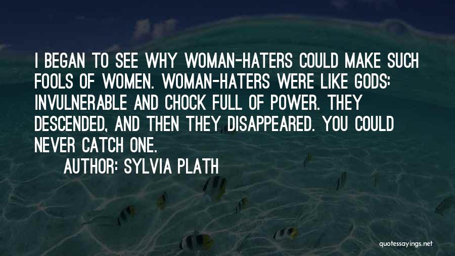 Can't See The Haters Quotes By Sylvia Plath