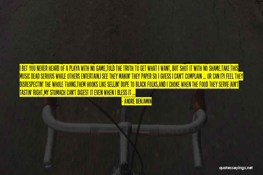 Can't See The Truth Quotes By Andre Benjamin Can't See The Truth Quotes By Andre Benjamin