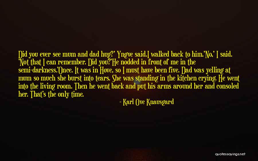 Can't See You Crying Quotes By Karl Ove Knausgard