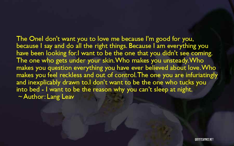 Can't Sleep Because Of You Quotes By Lang Leav