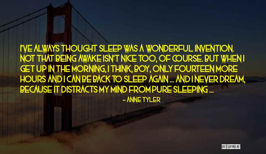 Can't Sleep With You On My Mind Quotes By Anne Tyler