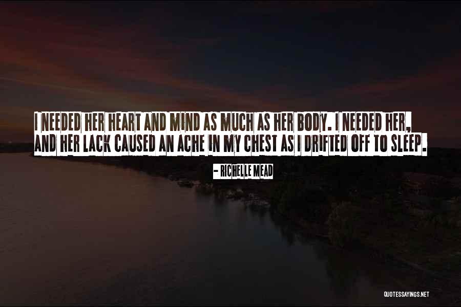 Can't Sleep With You On My Mind Quotes By Richelle Mead