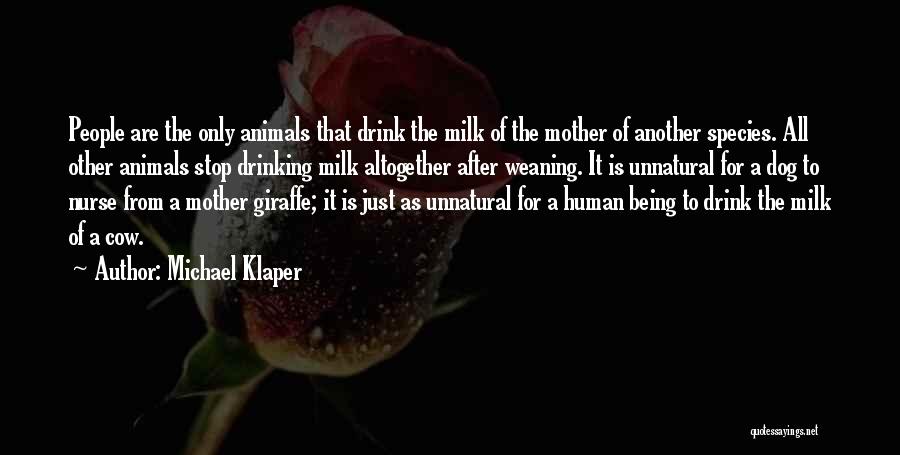 Can't Stop Drinking Quotes By Michael Klaper