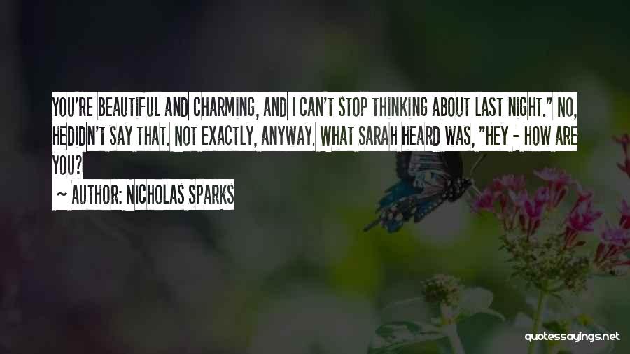 Can't Stop Love Quotes By Nicholas Sparks