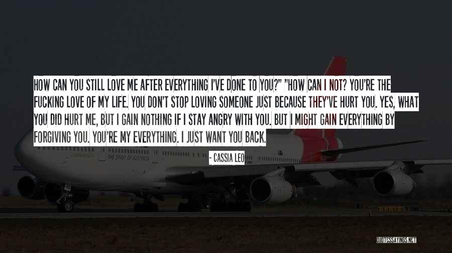 Can't Stop Loving Quotes By Cassia Leo