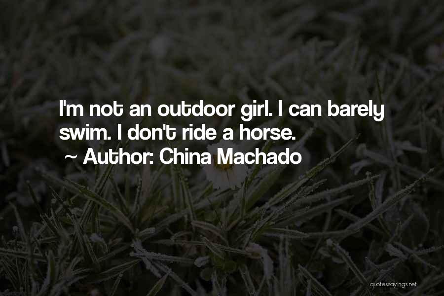 Can't Swim Quotes By China Machado