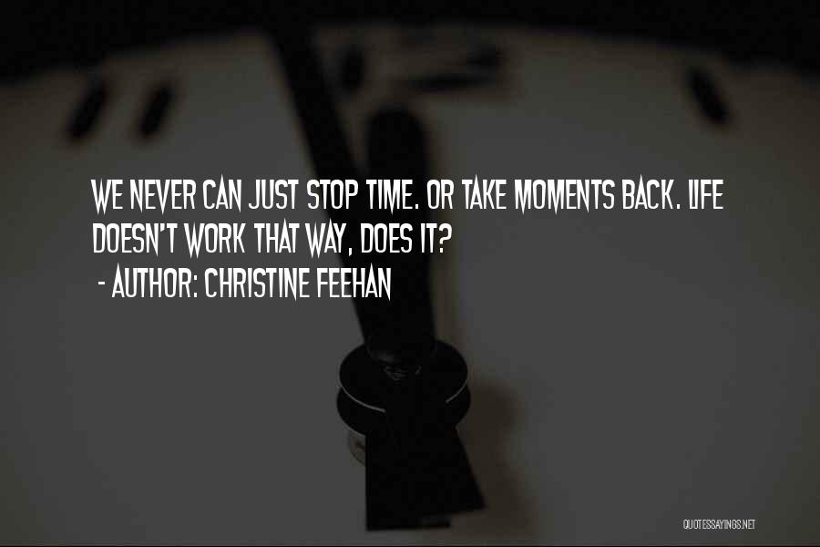 Can't Take Back Time Quotes By Christine Feehan