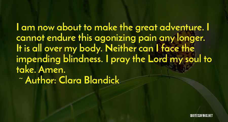 Can't Take It Any Longer Quotes By Clara Blandick