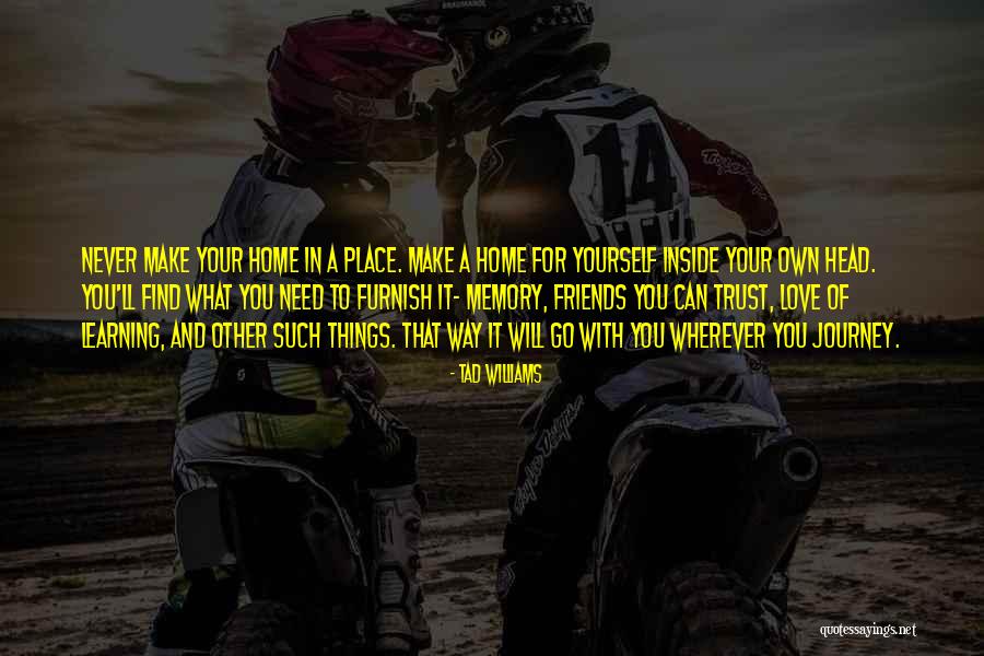 Can't Trust Your Friends Quotes By Tad Williams