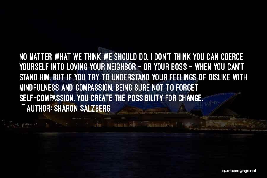 Can't Understand Feelings Quotes By Sharon Salzberg