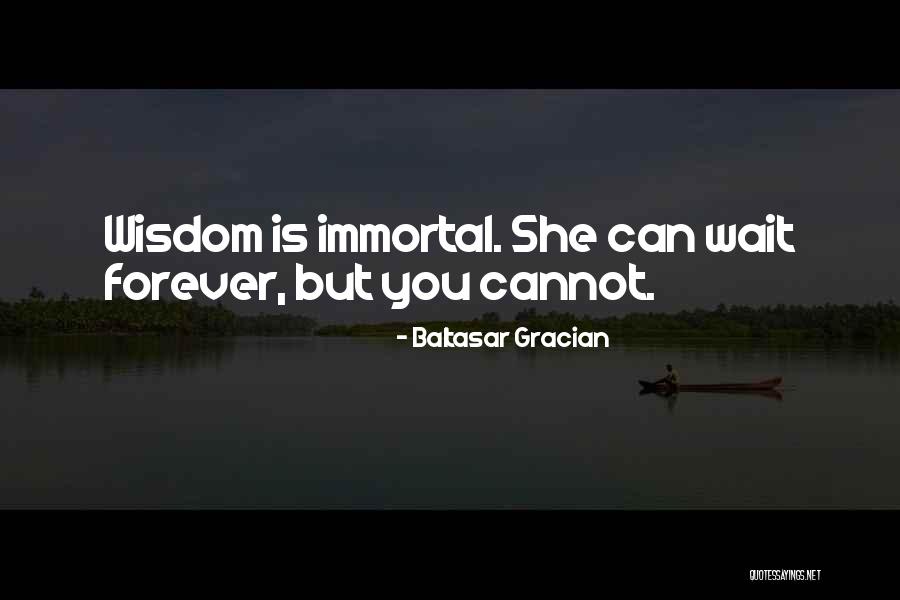 Can't Wait Forever Quotes By Baltasar Gracian Can't Wait Forever Quotes By Baltasar Gracian
