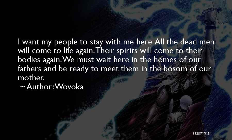 Can't Wait Till We Meet Quotes By Wovoka