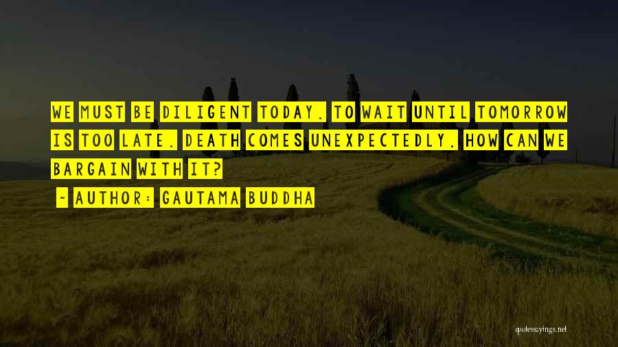 Can't Wait Until Tomorrow Quotes By Gautama Buddha