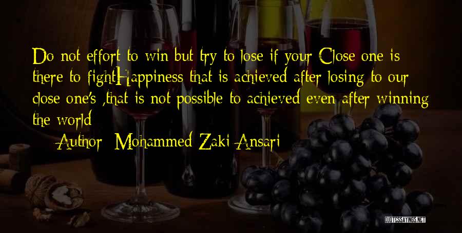 Can't Win For Losing Quotes By Mohammed Zaki Ansari