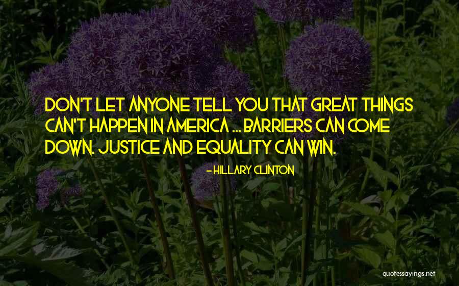 Can't Win Quotes By Hillary Clinton