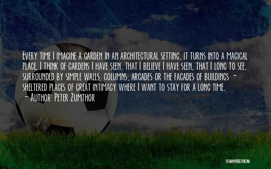 Canting Optometry Quotes By Peter Zumthor