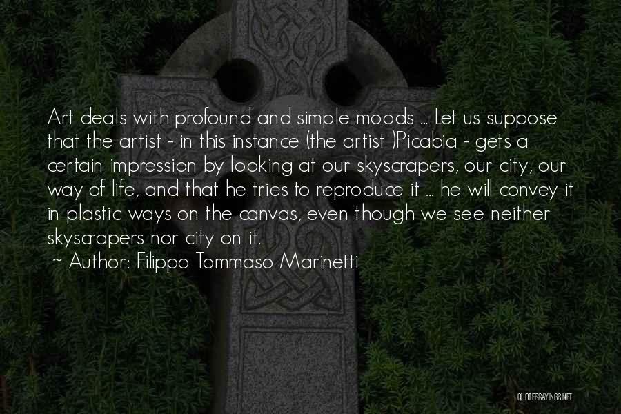 Canvas Art And Quotes By Filippo Tommaso Marinetti