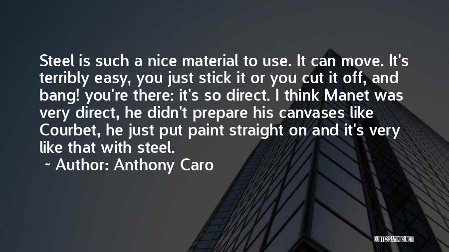 Canvases Quotes By Anthony Caro