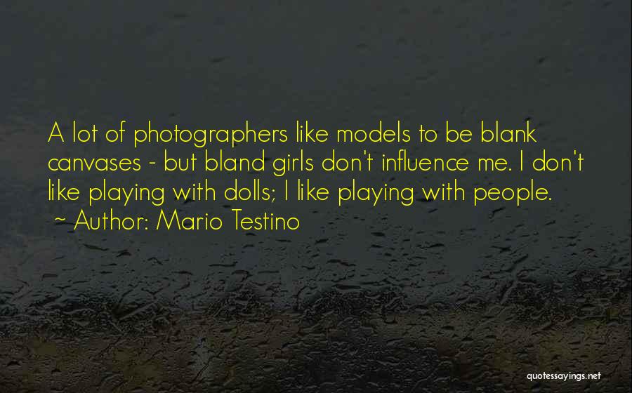 Canvases Quotes By Mario Testino