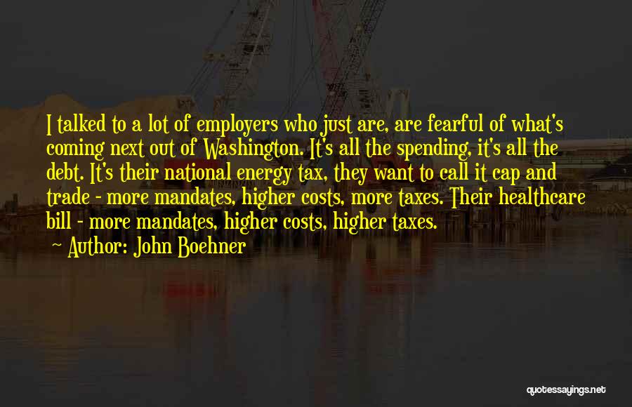 Cap And Trade Quotes By John Boehner