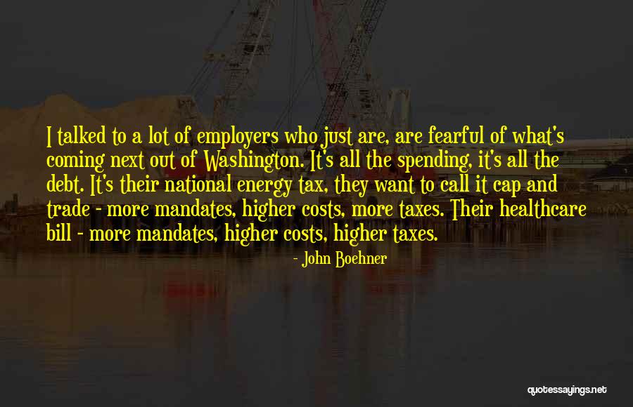 Cap And Trade Quotes By John Boehner