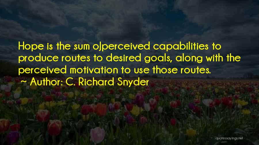 Capabilities Quotes By C. Richard Snyder