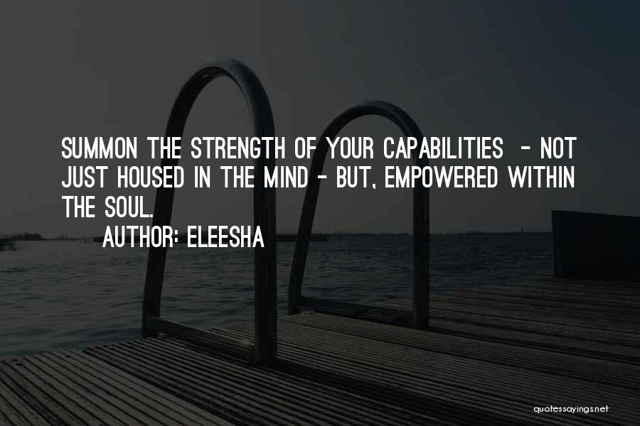 Capabilities Quotes By Eleesha