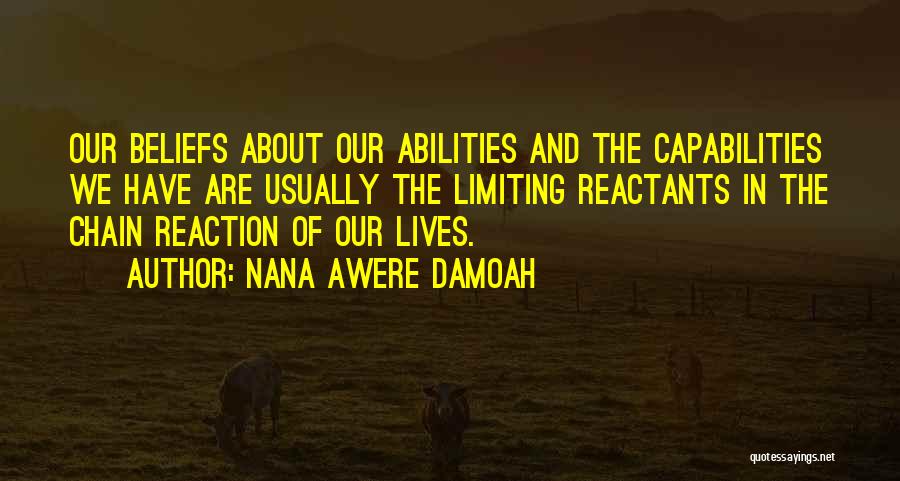 Capabilities Quotes By Nana Awere Damoah