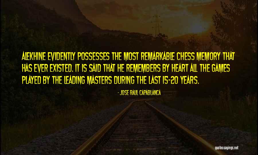 Capablanca Vs Alekhine Quotes By Jose Raul Capablanca Capablanca Vs Alekhine Quotes By Jose Raul Capablanca