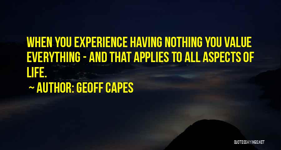 Capes Quotes By Geoff Capes