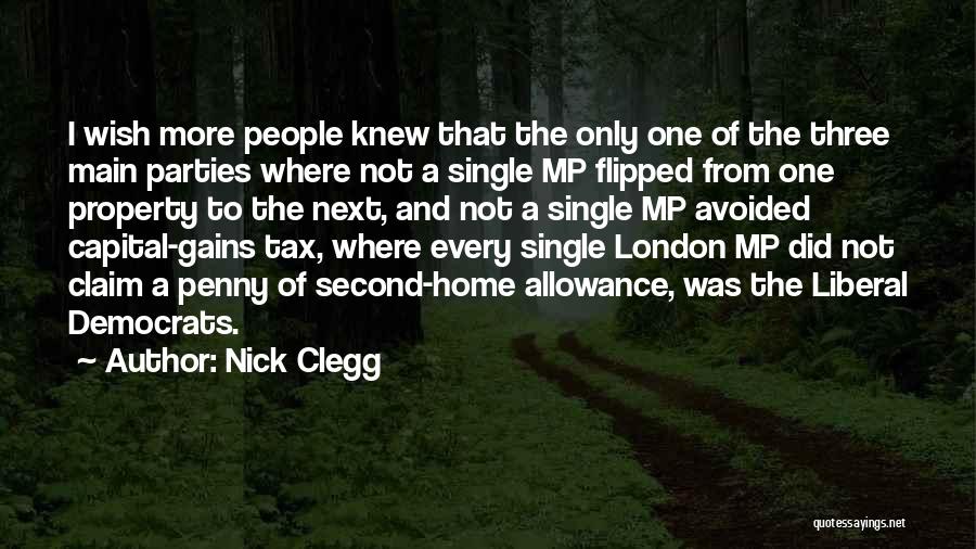 Capital Gains Quotes By Nick Clegg