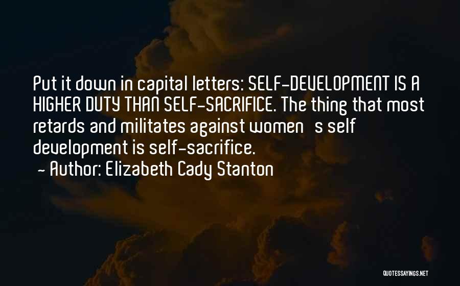 Capital Letters And Quotes By Elizabeth Cady Stanton