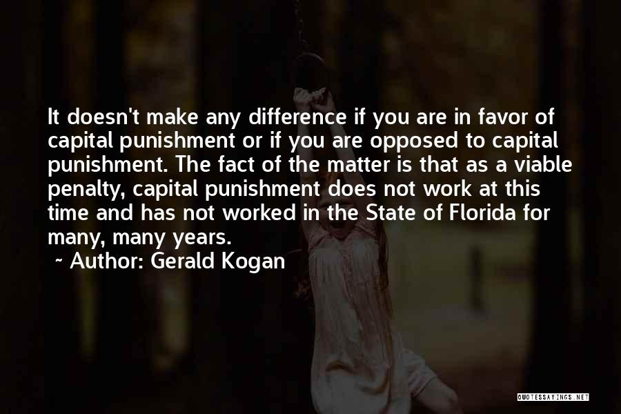 Capital Punishment For It Quotes By Gerald Kogan