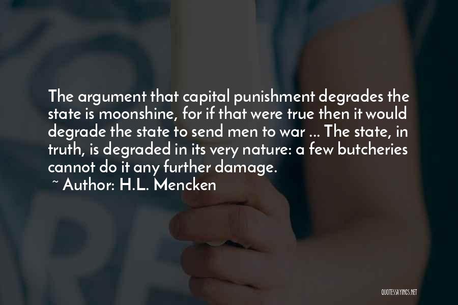 Capital Punishment For It Quotes By H.L. Mencken