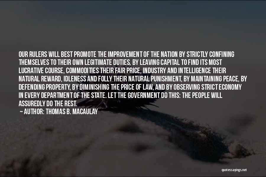 Capital Punishment For It Quotes By Thomas B. Macaulay