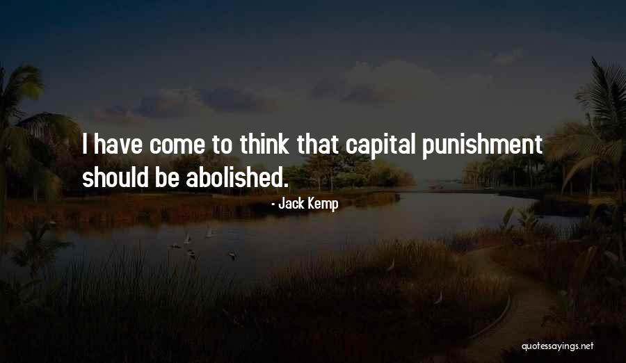 Capital Punishment Quotes By Jack Kemp