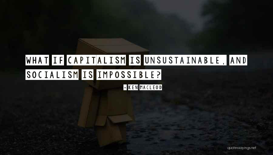 Capitalism And Socialism Quotes By Ken MacLeod