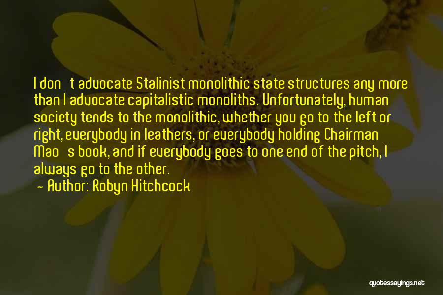 Capitalistic Society Quotes By Robyn Hitchcock
