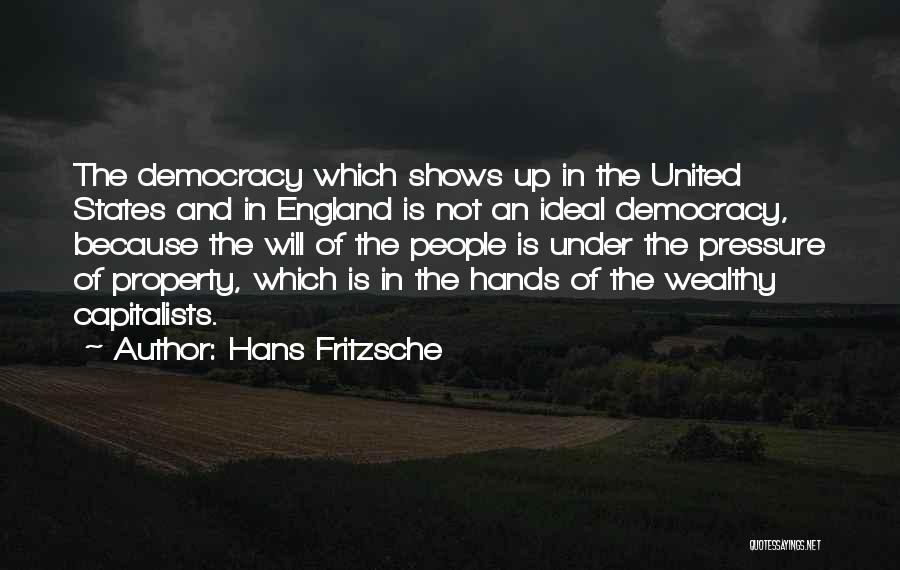 Capitalists Quotes By Hans Fritzsche