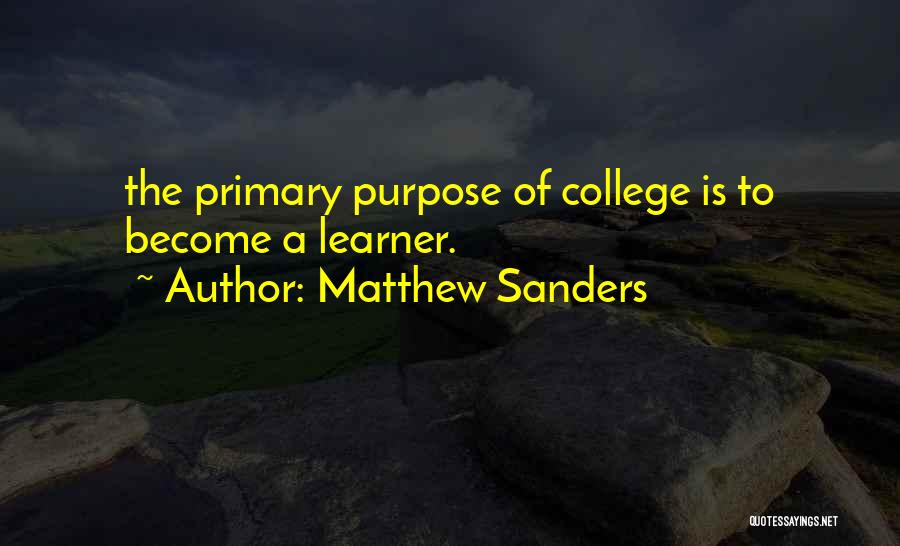 Capstone Project Quotes By Matthew Sanders