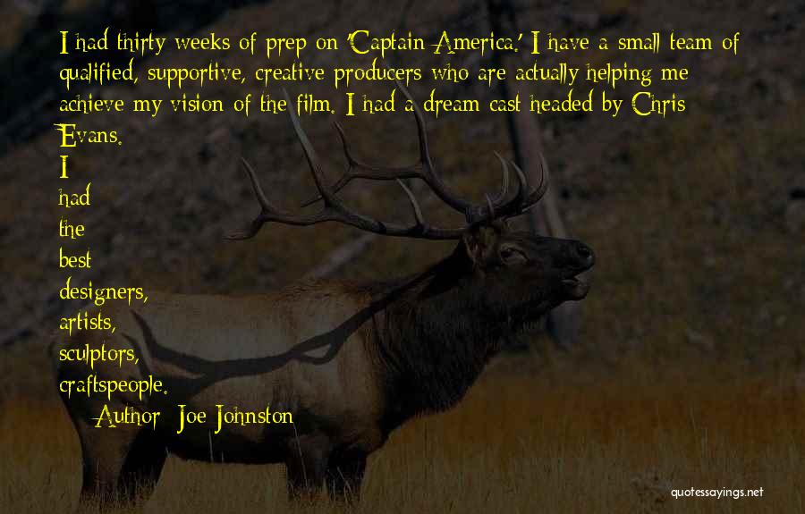 Captain America Quotes By Joe Johnston
