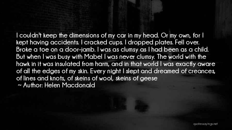 Car Accidents Quotes By Helen Macdonald