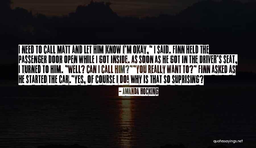 Car Driver Quotes By Amanda Hocking Car Driver Quotes By Amanda Hocking