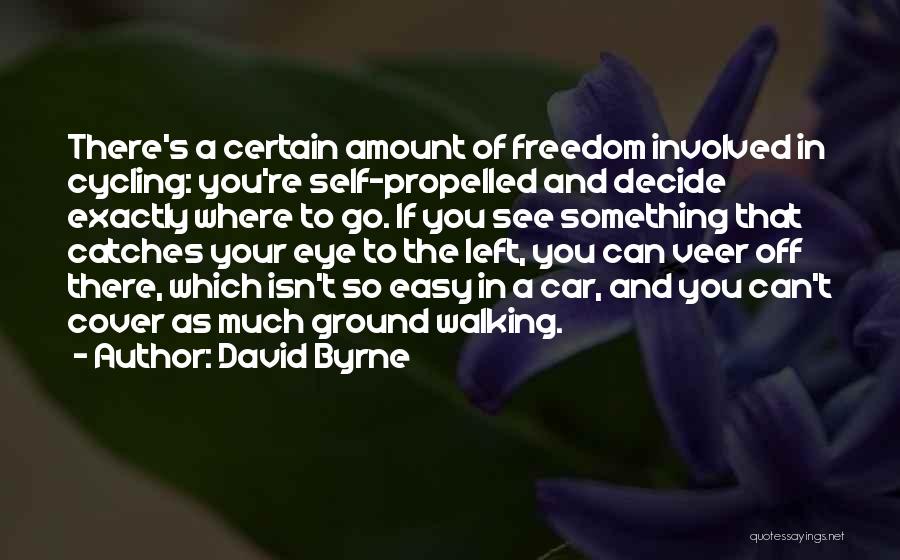 Car Freedom Quotes By David Byrne